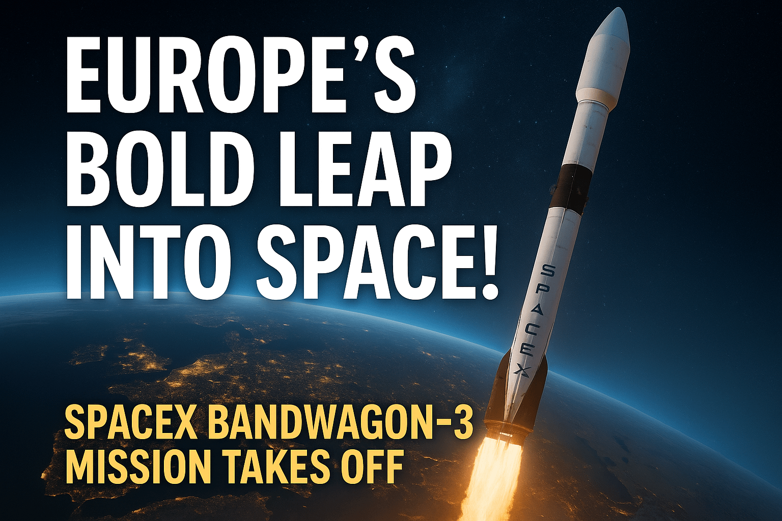 SpaceX Bandwagon-3 Mission Europe Bold Leap into Space